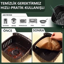 Büyük Boy Fritöz Pişirme Kağıdı Xl-Xxl  Uygun Air Fryer Tüm Markalara Uygun 20 Adet