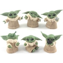 Star Wars Oyuncak Baby Yoda Karakter Figür Seti 6'lı Baby Yoda