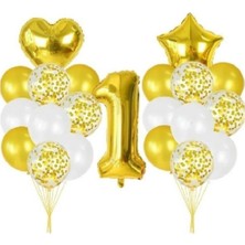 Dipak Gold Renk 1 Yaş Balon Seti