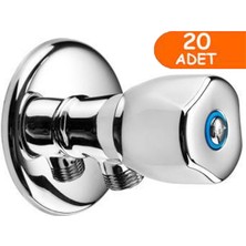 E.C.A 20 Adet Eca Pınar Rozetli Ara-Taharet Musluğu 104 (Toptan) Blister Ambalajlı