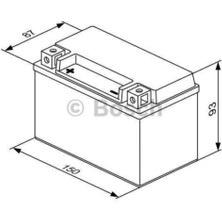 Bosch 6 Ah M6007 YTX7A-BS Motosiklet Aküsü