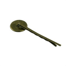 Amanda 10 Parça. Yuvarlak Cabochon Saç Tokası Dıy Mücevher  (Yurt Dışından)