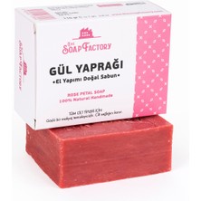 The Soap Factory Klasik Seri El Yapımı Gül Yaprağı Sabunu 110 g - Vegan - Lüks - Bütün Cilt Tiplerine Uygun - Geleneksel Kaynatma Yöntemi - Üstün Cilt Bakımı