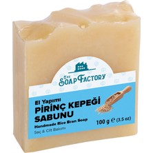 The Soap Factory İpek Seri El Yapımı Pirinç Kepeği Sabunu 100 g - Vegan - Lüks - Çevre Dostu - Bütün Cilt Tiplerine Uygun - Soğuk Sıkım - Üstün Cilt Bakımı - Bitkisel