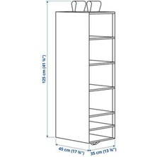 IKEA Skubb Bölmeli Düzenleyici, Koyu Gri