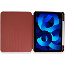 TEKNETSTORE Apple Ipad 10. Nesil 10.9 2022 Kılıf Dönebilen Kapaklı Kalemlikli Arkası Şeffaf Standlı Kalem Yuvalı