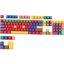 61 Için 112-KEY Pbt Rainbow Key Kapak Aksesuarları (Yurt Dışından)