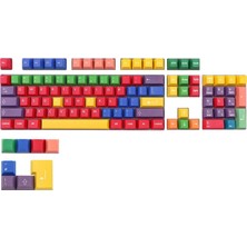 61 Için 112-KEY Pbt Rainbow Key Kapak Aksesuarları (Yurt Dışından)