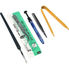 5pcs Mekanik Klavye Anahtarı Fırçaları Alet Kitleri, Cımbız Key Makap Çekme Sarı (Yurt Dışından)