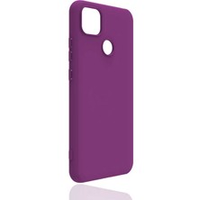 noktaks - Xiaomi Redmi 9C - Kılıf Mat Soft Esnek Biye Silikon - Mor - T15775