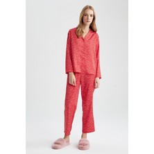 DeFacto Fall in Love Kalp Desenli Pijama Altı Z5322AZ23SP