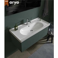 Turkuaz Arya Etajerli Lavabo 60X45 cm