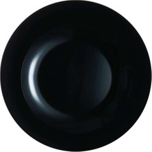 Luminarc Arcopal Zelie Siyah 12 Parça 6 Kişilik Yemek Takımı.20 Cm.çukur Yemek Tabağı.16 Cm.çorba K