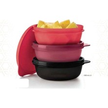 EC Shop Mutfaktakimucizeler Tupperware Şeker Kaplar 300 ml 3'lü Yeni Renk