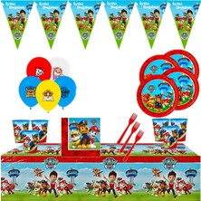 Bay Cimri Paw Petrol Doğum Günü Süsleri Süsleme Seti 8 Kişilik