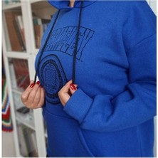 Purti Butik 3 Iplik Şardonlu Kapüşonlu Sweatshirt