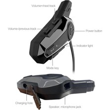 Cuticate Bluetooth Motosiklet Kulaklığı Ipx6 Su Geçirmez Profesyonel (Yurt Dışından)