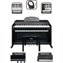 Midex PLX-190BK Siyah Dijital Piyano 88 Tuşlu Hammer Action ve Tuş Hassasiyeti