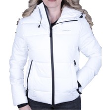 Lumberjack Apreski Coat Kadın Kısa Mont Kaban Beyaz V7