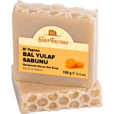 The Soap Factory İpek Seri El Yapımı Bal Yulaf Sabunu 100 g x 3 Adet (Toplam 300 g) - Lüks - Çevre Dostu - Bütün Cilt Tiplerine Uygun - Soğuk Sıkım - Üstün Cilt Bakımı - Bitkisel