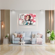 Emya Home Saatli Mustafa Kemal Atatürk Cam Tablo