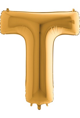 Compedan Harf Balon T Harfi Gold - 100 cm