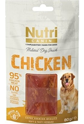 Nutri Canin Chicken Tahılsız Tavuk Etli Köpek Ödülü 80 gr