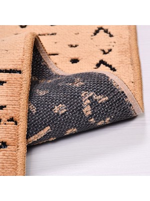 Crea Halı Modern Şönil Kilim Jakarlı Dokuma Iskandinav Desen Natural Lateks Taban Özel Ölçü Halı Yolluk