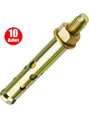 Alet Çantam Çelik Dübel Gömlekli 8X75 (10MM) - 10 Adet