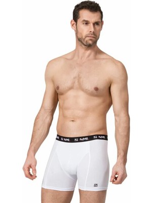 Namaldı Erkek %90 Modal %10 Elastan Boxer Xl Beden Beyaz Renk