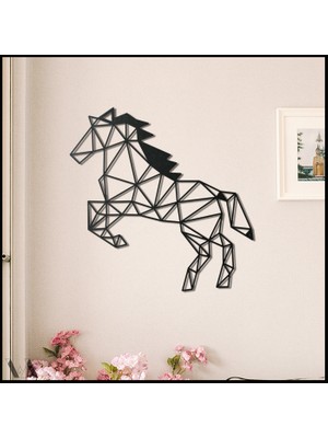 BCD Wood Decor Horse V.1 Dekoratif Metal Tablo