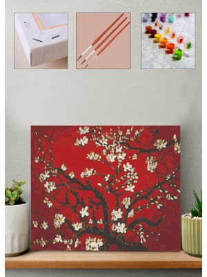 Carmen Bahar Dalları Sayılarla Boyama Seti 40 x 50 cm