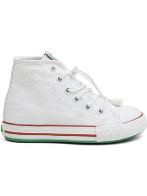 Benetton® | BN-30817- 3394 Beyaz - Çocuk Spor Ayakkabı