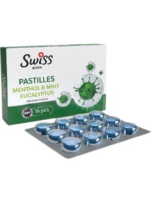 Swıss Bork Mentol Nane Okaliptus Pastil 16'lı