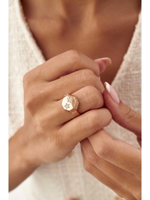 By Golden House Pırlanta Ikili Yıldız Yüzük