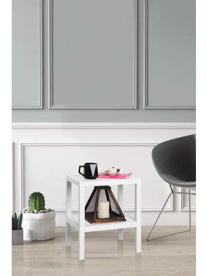 VarBiFırsat 2 Katlı Düzenleyici Plastik Raf Ünitesi, Kitaplık, Banyo, Mutfak Rafı, Ayakkabılık - Beyaz