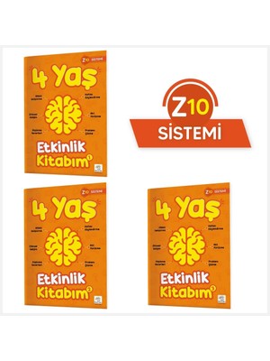 Z10 Sistemi 4 Yaş Düzeyinde Okul Öncesi Eğitici Kitap Seti - 3-5 Yaş Arası Çocuklar İçin Anonim Yazar