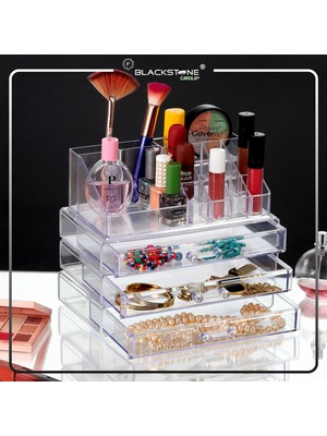 F Blackstone Klasik 3 Katlı Çekmeceli Klasik Organizer