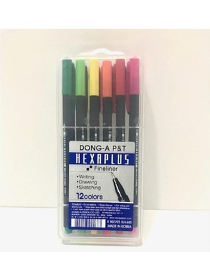 Dong-A Dong A Dong-A Hexaplus Kutulu 12'li Fineliner Kalem