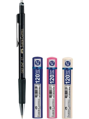 EKS Ticaret Faber Castell L 1347 Versatil Kalem 0.7 Siyah 120'LI 0.7 Uç 3 Adet