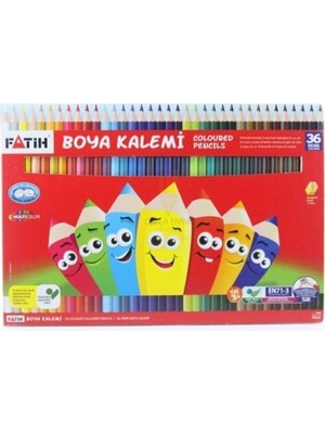 Fatih 36LI Kuru Boya Tam Boy Karton Kutu 36 Renk