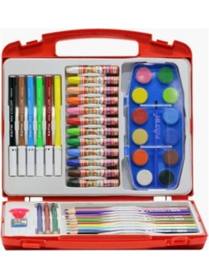 Fatih Boyama Seti 33300 Çantalı Renkli Kalemler ve Boyalar İçeren 24 Parça Kırtasiye Ürünü