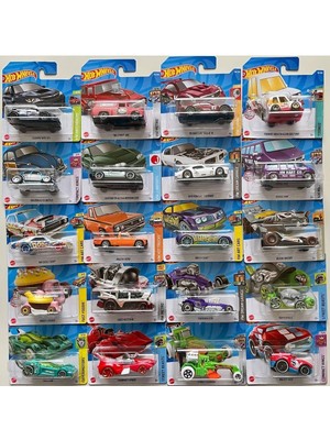 Hot Wheels 20'li Başlangıç Seti Yirmili Farklı Model Araba Metal Gövde ile Gerçekçi Detaylar
