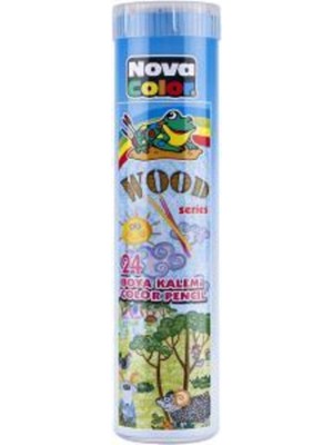 Nova Color Kuru Boya 24 Lü Uzun Tüp Renkli Kalemler Metal Tüp Sarf Malzemeleri
