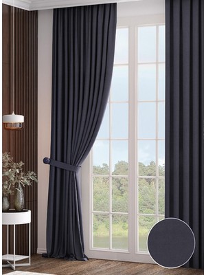 Hilal Tekstil Soft Kumaş Petek Dokulu Fon Perde Tek Kanat