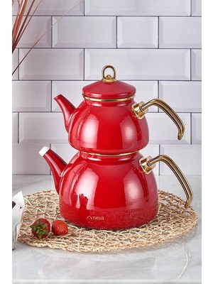 Neva N3176 Pitaya Havana Emaye Demlik