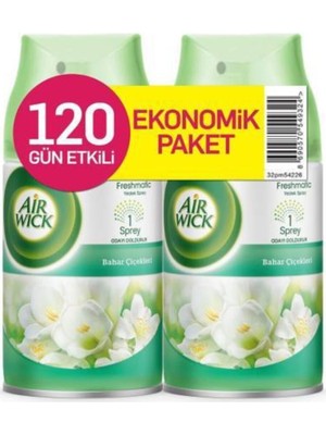 Air Wick 2 Yedek Bahar Çiçekleri Asma Koku ile Evinize Ferahlık ve Huzur Katın