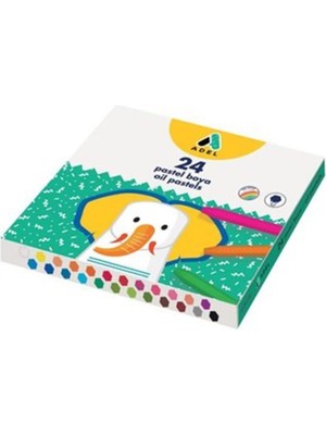 Adel 24 Renk Pastel Boya Seti Canlı Renkler ile Yumuşak Kullanım İçin 24 Parça