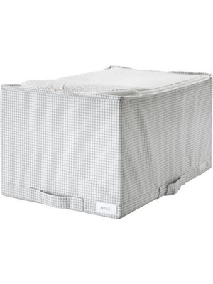 IKEA Stuk Dolap Içi Düzenleyici Kutu Beyaz - Gri ( 34X51X28 cm )