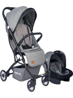Tommybaby Mia Kabin Travel Bebek Arabası 25 kg Taşıma Kapasitesi ile Katlanabilir Konfor